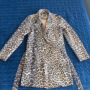 Love Token - Leopard Print Women's Coat (Size Medium)